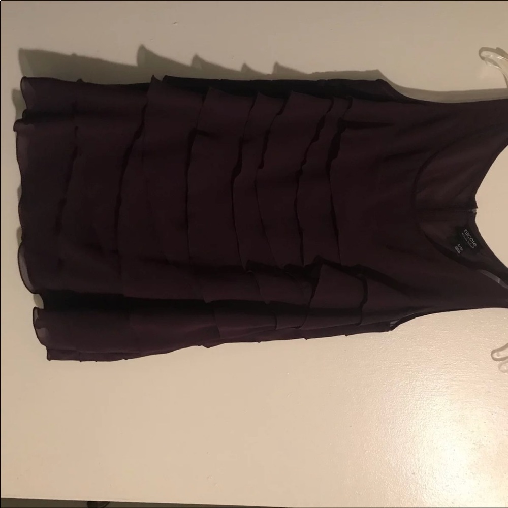 Pleated purple top
